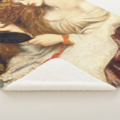 Lady Lilith (Verbluffende schoonheid met Long Red  Sherpa Deken (3/4)