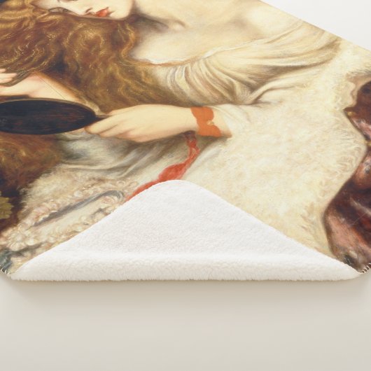 Lady Lilith (Verbluffende schoonheid met Long Red  Sherpa Deken (3/4)