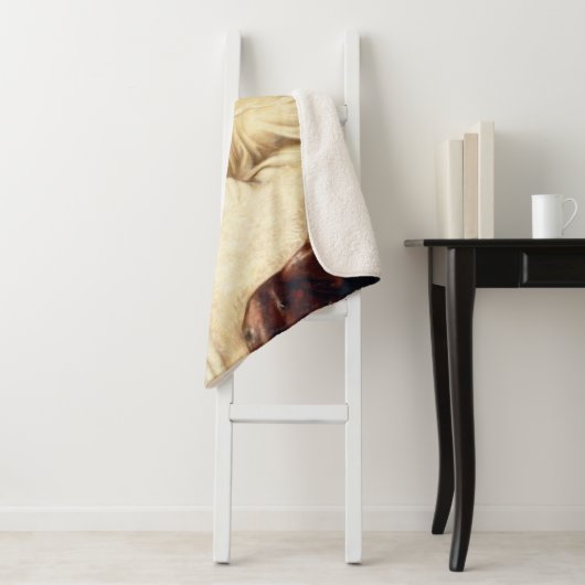 Lady Lilith (Verbluffende schoonheid met Long Red  Sherpa Deken (In situ)