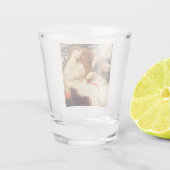 Lady Lilith (Verbluffende schoonheid met Long Red  Shot Glas (Achterkant)