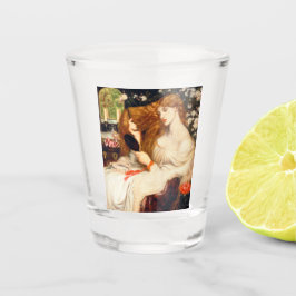 Lady Lilith (Verbluffende schoonheid met Long Red  Shot Glas