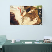 Lady Lilith (Verbluffende schoonheid met Long Red  Spandoek (Beurs)