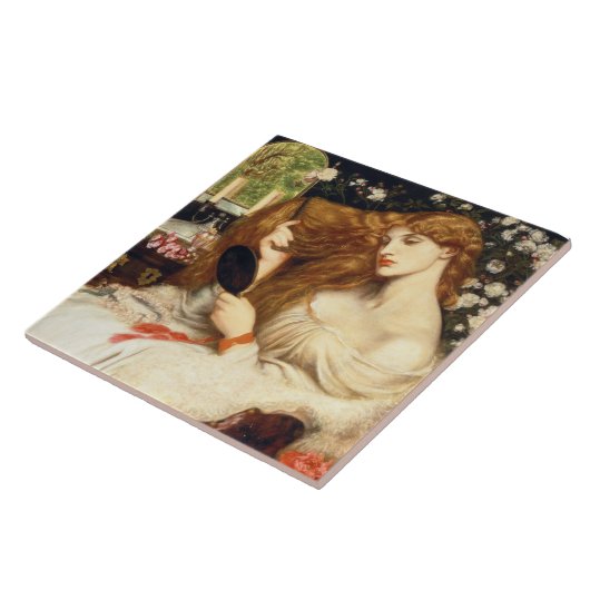 Lady Lilith (Verbluffende schoonheid met Long Red Tegeltje (Zijkant)