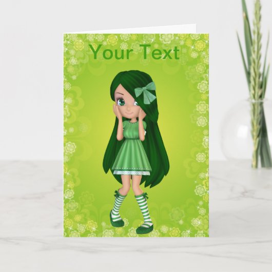 Lady Limoen Wenskaart Kaart (Voorkant)