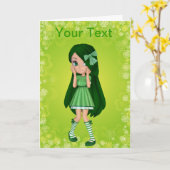 Lady Limoen Wenskaart Kaart (Gele Bloem)