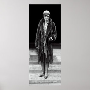 "LADY LINDY" AMELIA EARHART IN 1928 POSTER