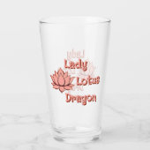 Lady Lotus Draak-lotusbloem Glas (Achterkant)