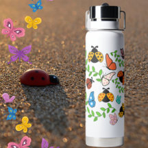 Lady Lovebug en Vlinders Waterfles
