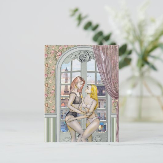 Lady Lovers Art Briefkaart (Staand voorkant)