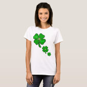 Lady luck 4 leaf clover leprecon t shirt (Voorkant volledig)