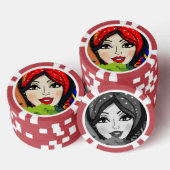 Lady Luck Game Night  Poker Chips (Opstapeling)