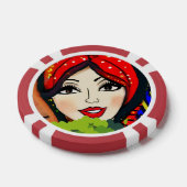 Lady Luck Game Night Poker Chips (Enkel)