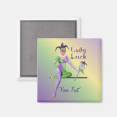Lady Luck Harlequin Magneet (Voorkant / Achterkant)