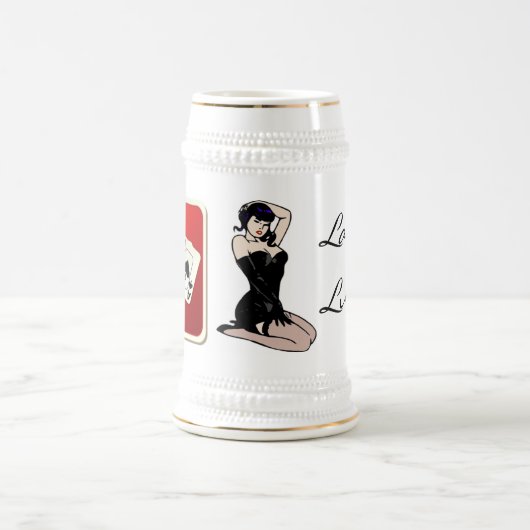 Lady Luck Poker Stein Bierpul (Center)