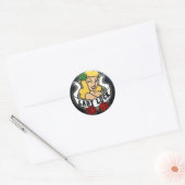 Lady Luck Ronde Sticker (Envelop)