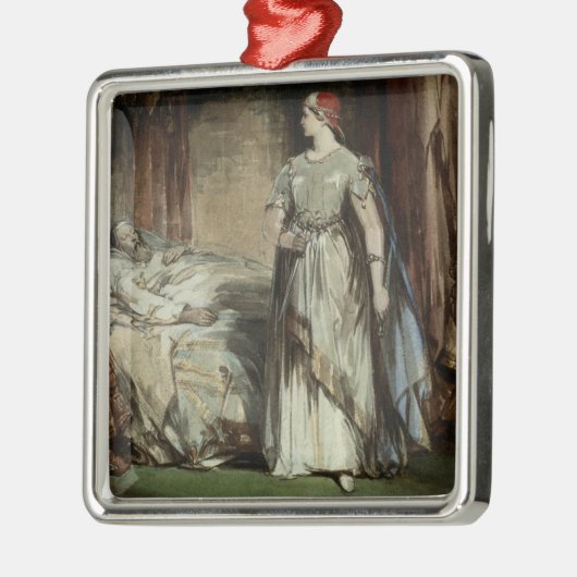 Lady Macbeth, 1850 Metalen Ornament (Links)