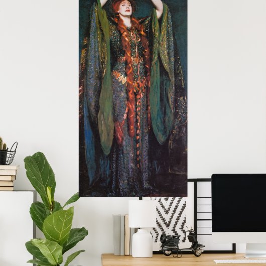 Lady Macbeth, door John Singer Sargent Poster (Thuiskantoor)