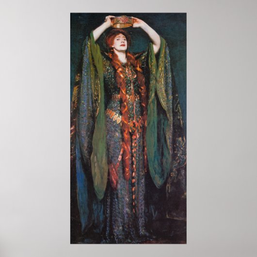 Lady Macbeth, door John Singer Sargent Poster (Voorkant)