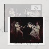 Lady Macbeth ontvangt Daggers van Johann Fuseli Briefkaart (Voorkant / Achterkant)
