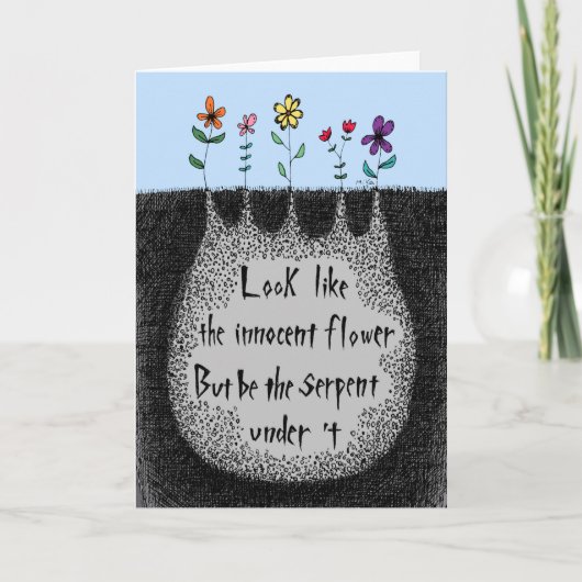 Lady Macbeth Quote feminisme Vrouwen steunen vrouw Bedankkaart (Voorkant)