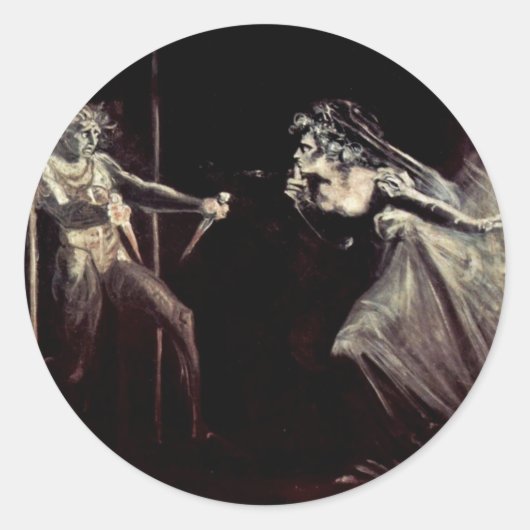 Lady Macbeth Receives The Daggers, Lady Macbeth Ta Ronde Sticker (Voorkant)
