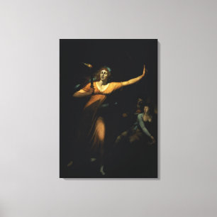 Lady Macbeth Sleepwalk, 1783 (olie op doek) Canvas Afdruk