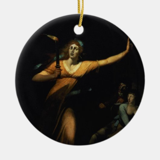 Lady Macbeth Sleepwalk, 1783 (olie op doek) Keramisch Ornament (Voorkant)