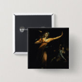 Lady Macbeth Sleepwalk, 1783 (olie op doek) Vierkante Button 5,1 Cm (Voorkant /achterkant)