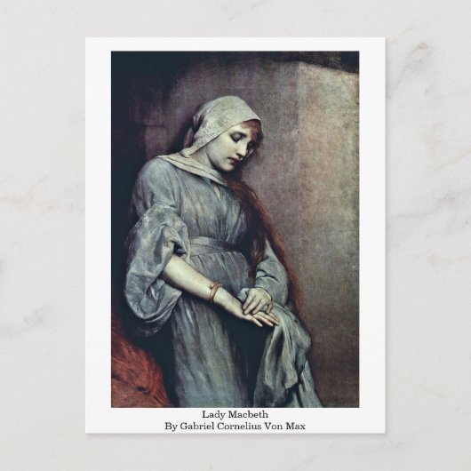 Lady Macbeth van Gabriel Cornelius Von Max Briefkaart (Voorkant)