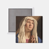 Lady Madonna Biddend (Maagd Maria) (Christelijke K Magneet (Voorkant / Achterkant)