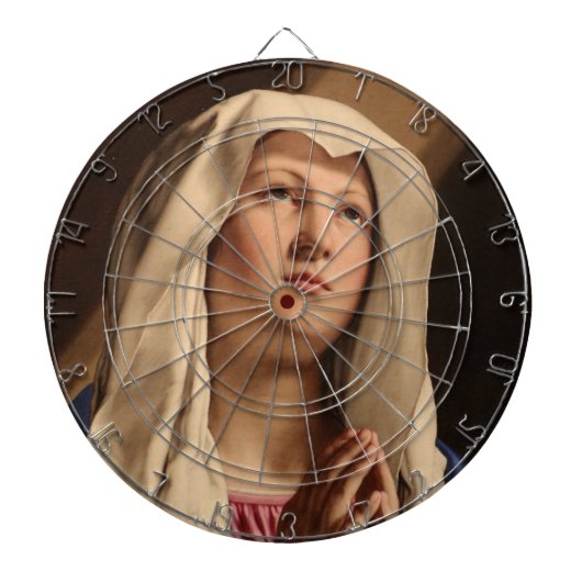 Lady Madonna Praying (Maagd Mary) (Christelijke ku Dartbord (Voorkant)