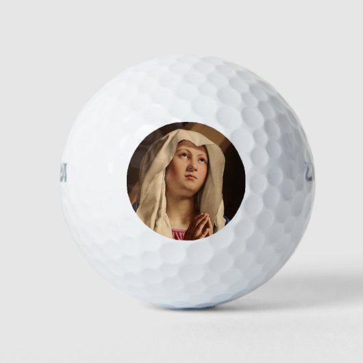 Lady Madonna Praying (Maagd Mary) (Christelijke ku Golfballen (Voorkant)