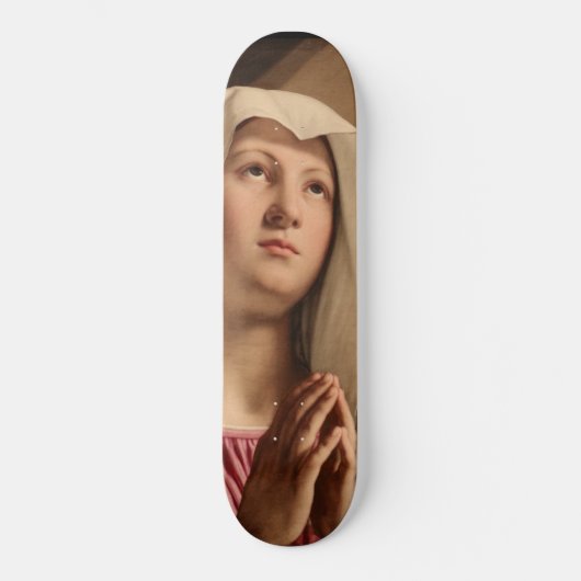 Lady Madonna Praying (Maagd Mary) (Christelijke ku Persoonlijk Skateboard (Voorkant)