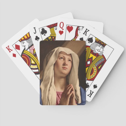 Lady Madonna Praying (Maagd Mary) (Christelijke ku Pokerkaarten (Achterkant)