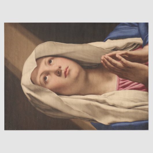 Lady Madonna Praying (Maagd Mary) (Christelijke ku Tissuepapier (Voorkant)