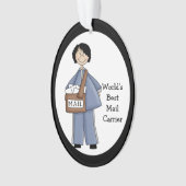 Lady Mail Carrier AcrylicDank u wel Ornament (voorkant)