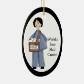 Lady Mail Carrier Hartelijk dank Keramisch Ornament (Rechts)
