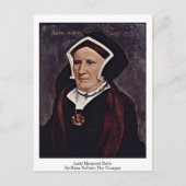 Lady Margaret Butts van Hans Holbein the Younger Briefkaart (Voorkant)