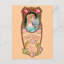  Lady Marian Toilet Water Label Briefkaart