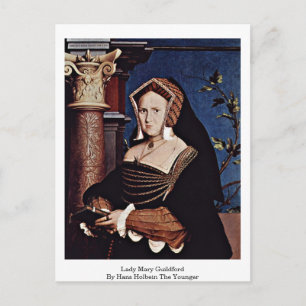 Lady Mary Guildford van Hans Holbein de jongere Briefkaart