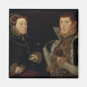 Lady Mary Nevill en haar zoon Gregory Fiennes Magneet