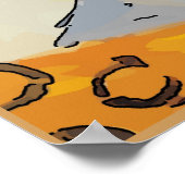 Lady Matisse met Oranje koffiebeker Poster (Hoek)