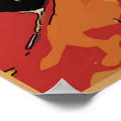 Lady Matisse met rode wijn Poster (Hoek)