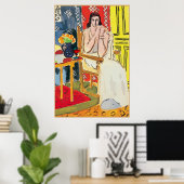 Lady Matisse with Brandy Glass Poster (Thuiskantoor)