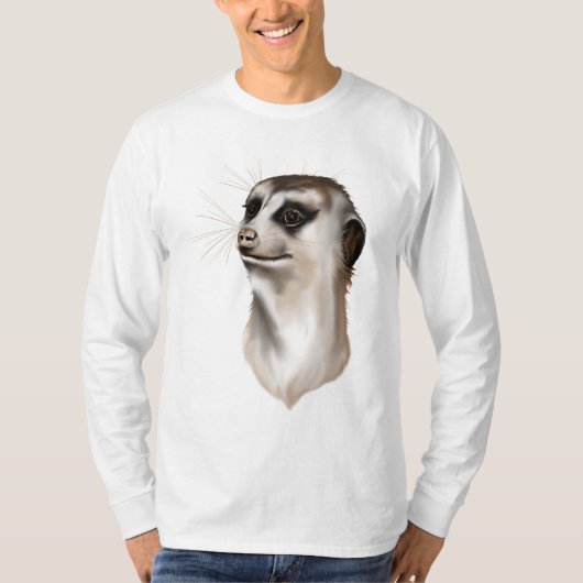 Lady Meerkat-Shirten T-shirt (Voorkant)