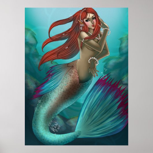 Lady Mermaid Poster (Voorkant)