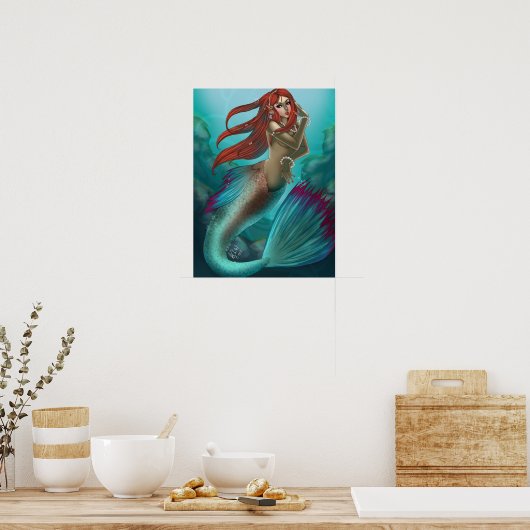 Lady Mermaid Poster (Keuken)