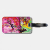 LADY MET BLACK CAT/Mardi Gras Masquerade Mask Bagagelabel (Achterkant horizontaal)