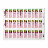 LADY MET BLACK CAT, Venetiaanse maskerade maskers Etiket (Full Sheet)