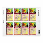 LADY MET BLACK CAT, Venetiaanse maskerade maskers Etiket (Full Sheet)